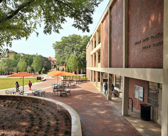 Exterior of Connell Student Center