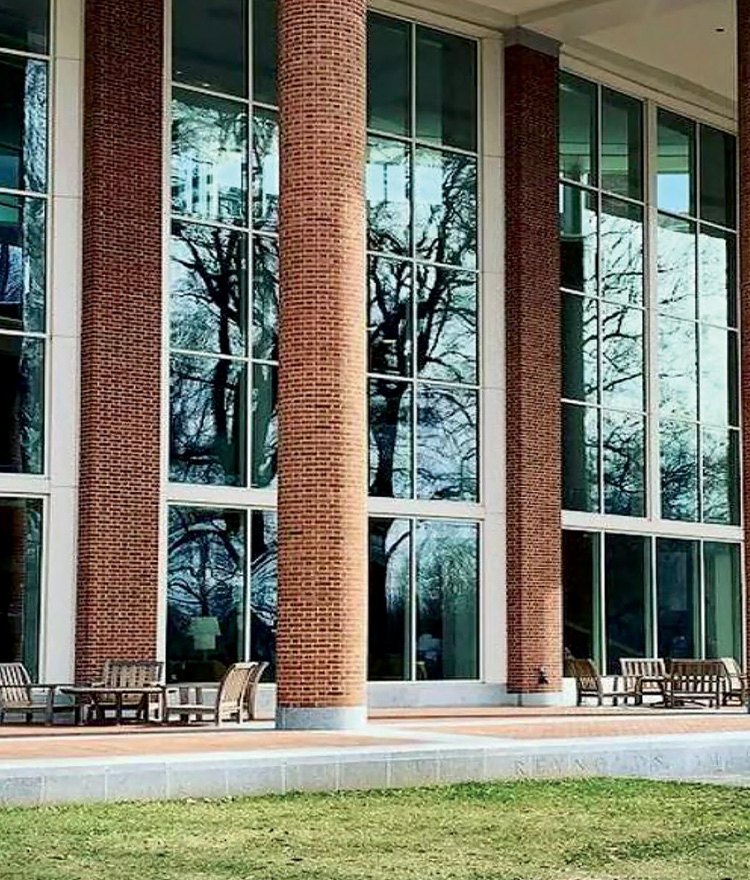 Student center porch