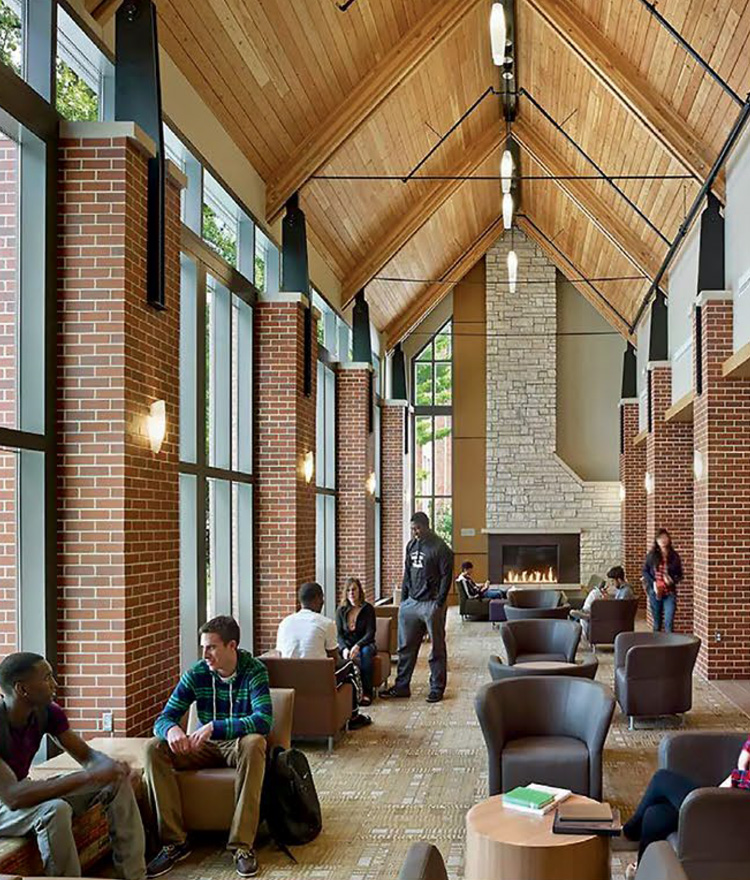 Student Center interior hallway