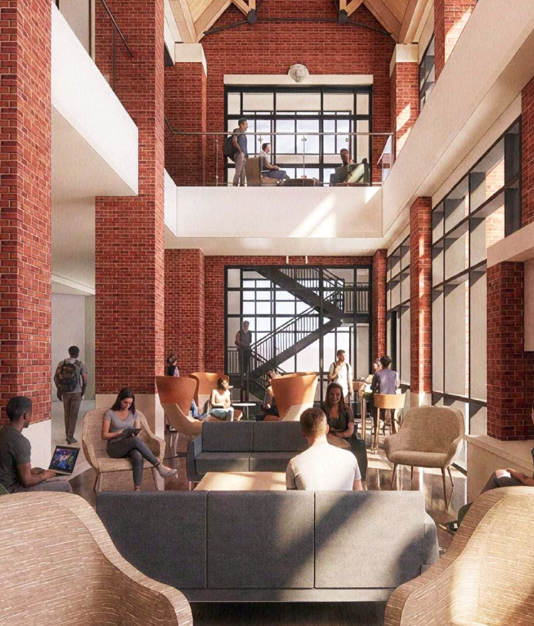 Student center interior atrium